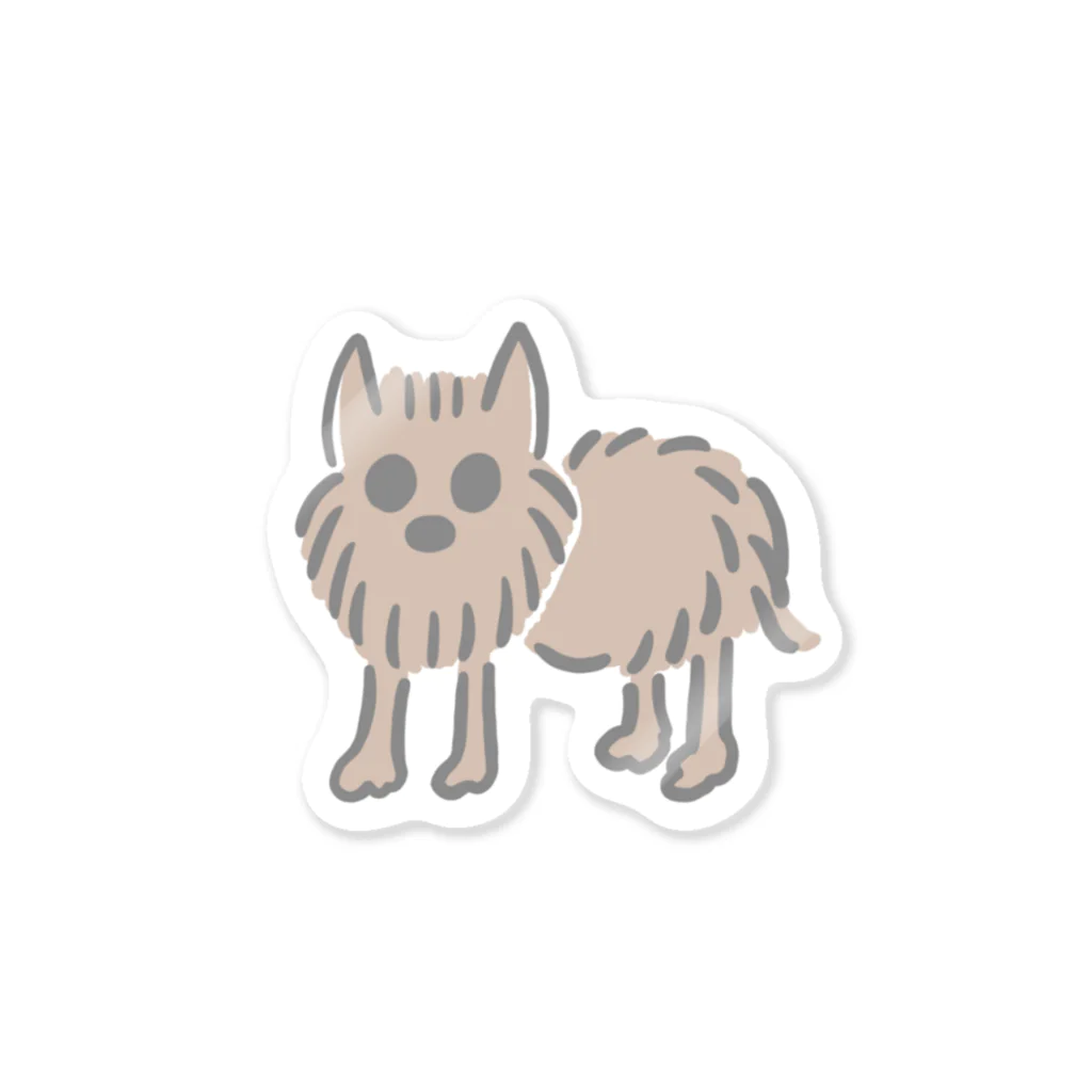 オバタアイの犬のモケくん Sticker