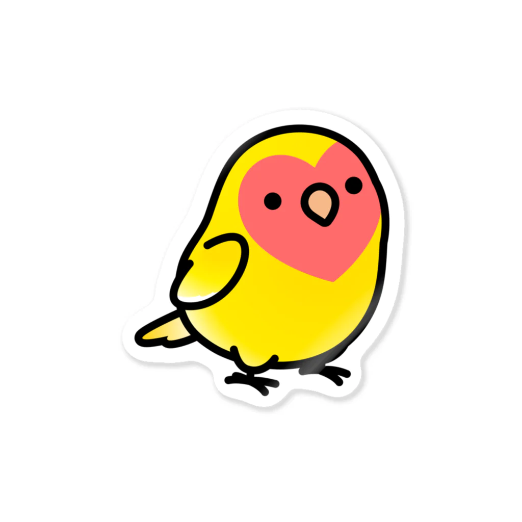 Cody the LovebirdのChubby Bird コザクラインコ　ルチノー ステッカー