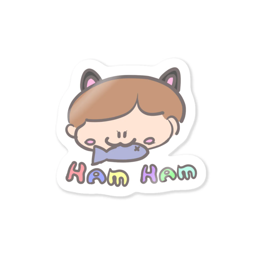 Ensankikenchanのねこみみちゃん Sticker