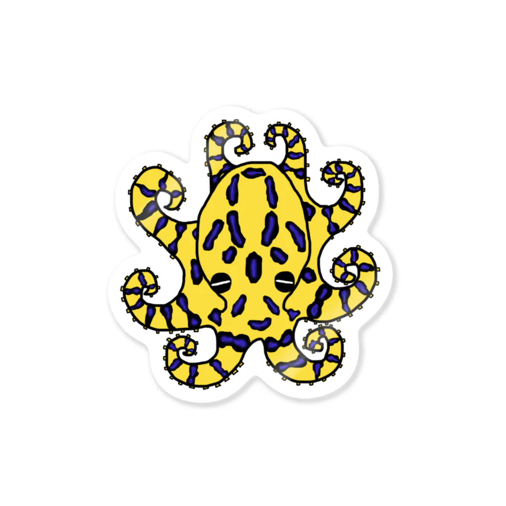 豹柄のいずみんのヒョウモンダコのヒョウモンさん Sticker