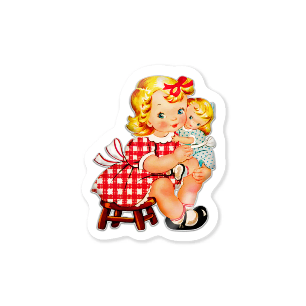 Twinkle-Booのレトロ❤️お人形と私 Sticker