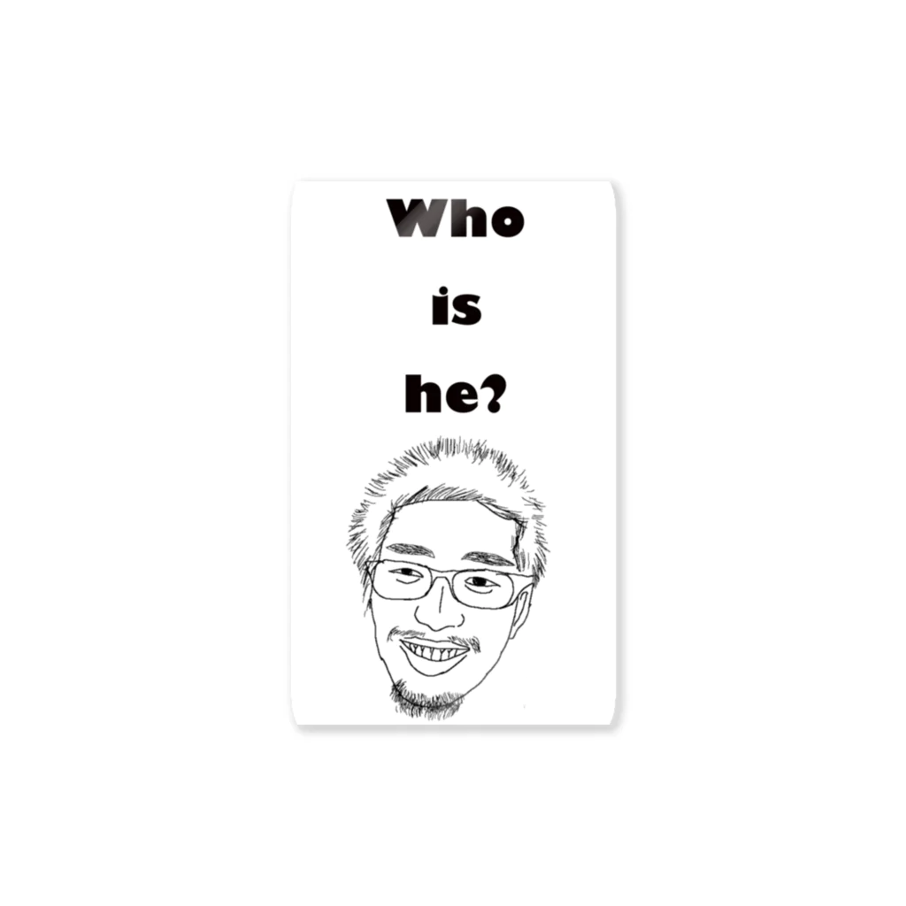 MorrissのWho is he? ステッカー