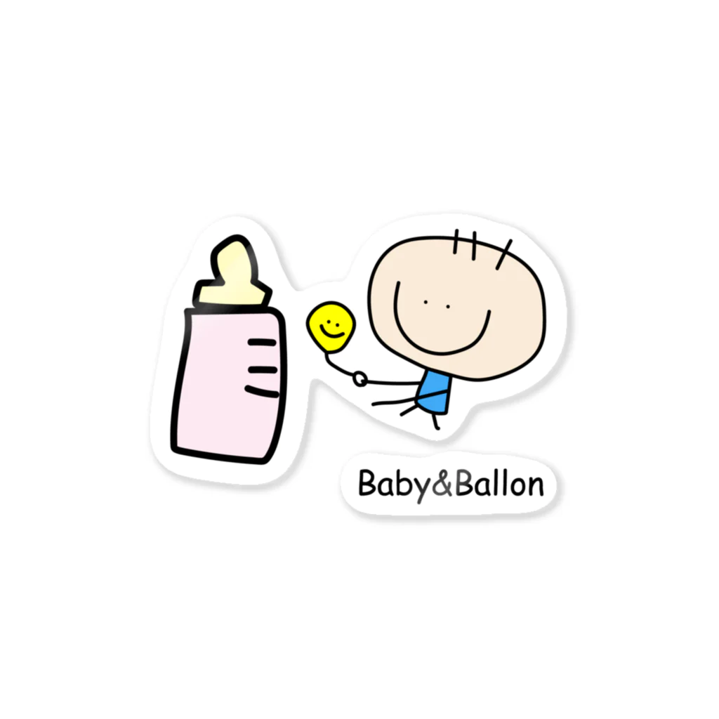 C-BabyのBaby&Ballon ステッカー