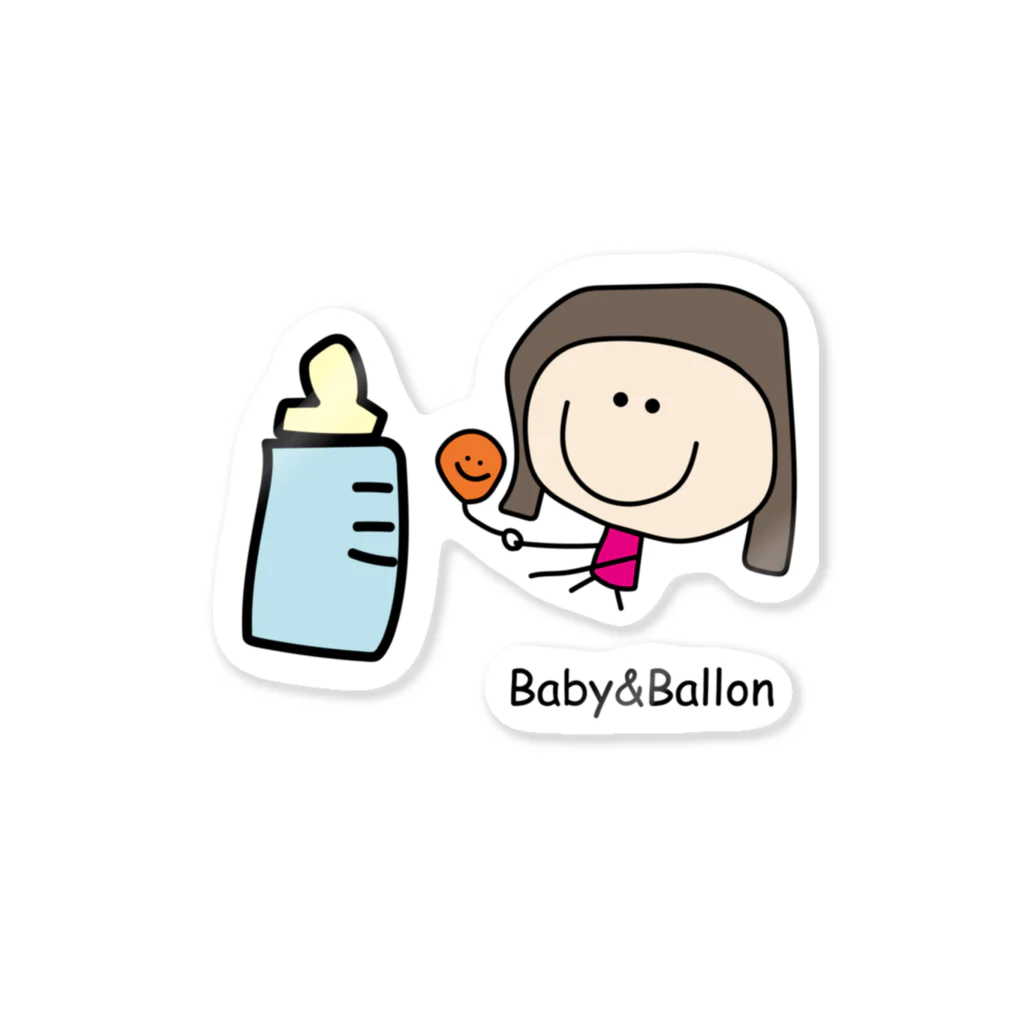 C-BabyのBaby&Ballon ステッカー