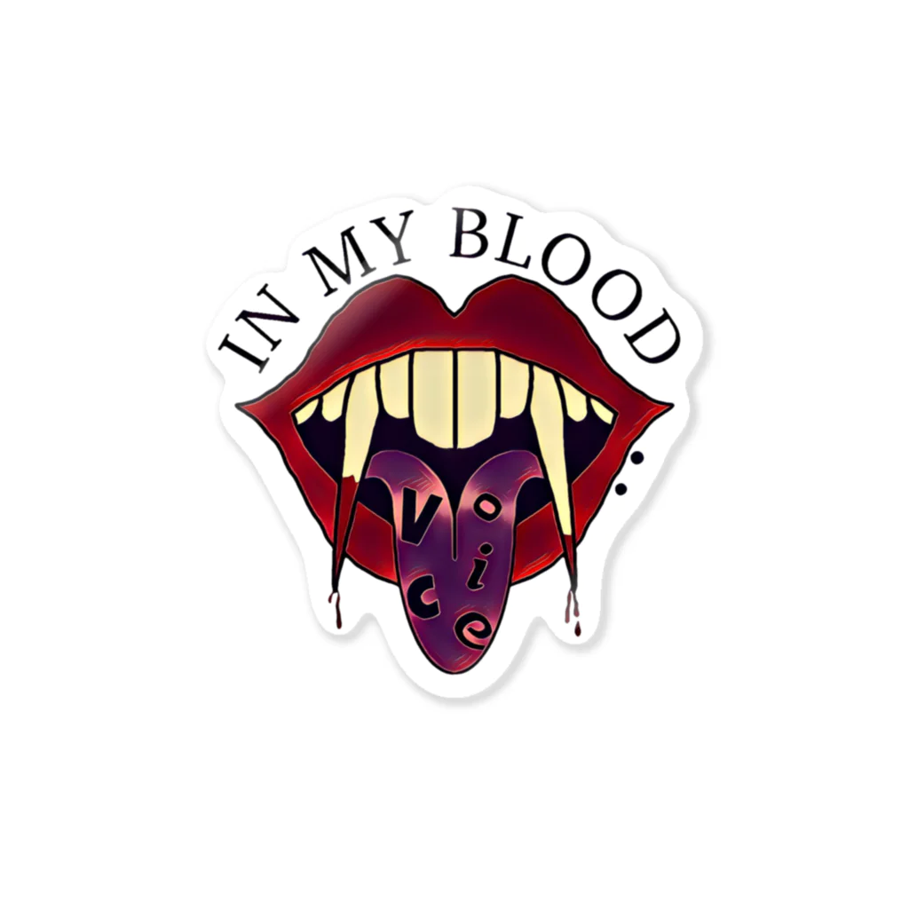 Rumina -Voice Crew-のIN MY BLOOD LOGO Sticker