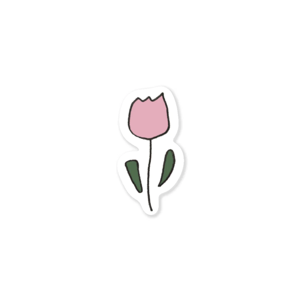 rilybiiのpink tulip ステッカー