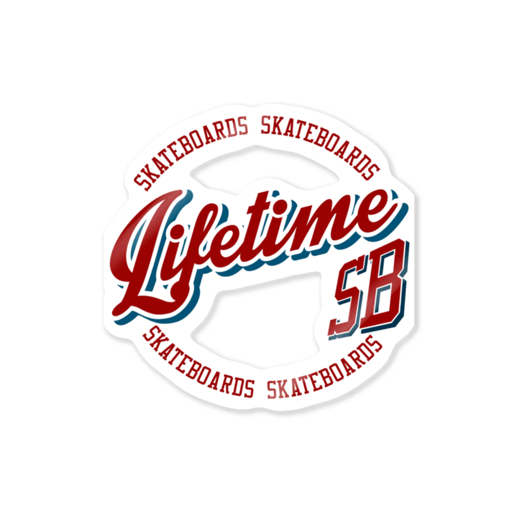 Lifetime Skateboards のライフタイムロゴ Sticker