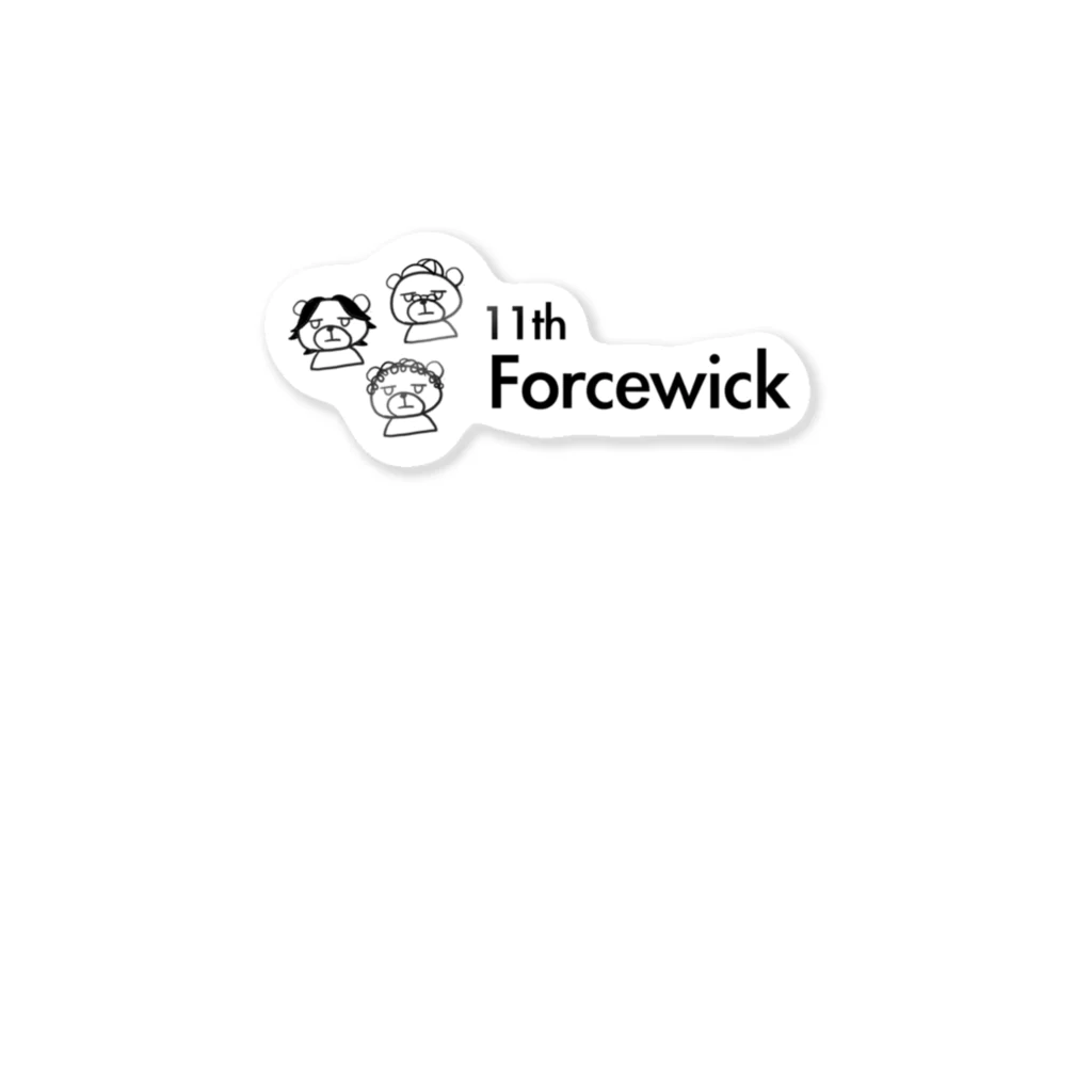 11th FWショップの11th Forcewickロゴ Sticker