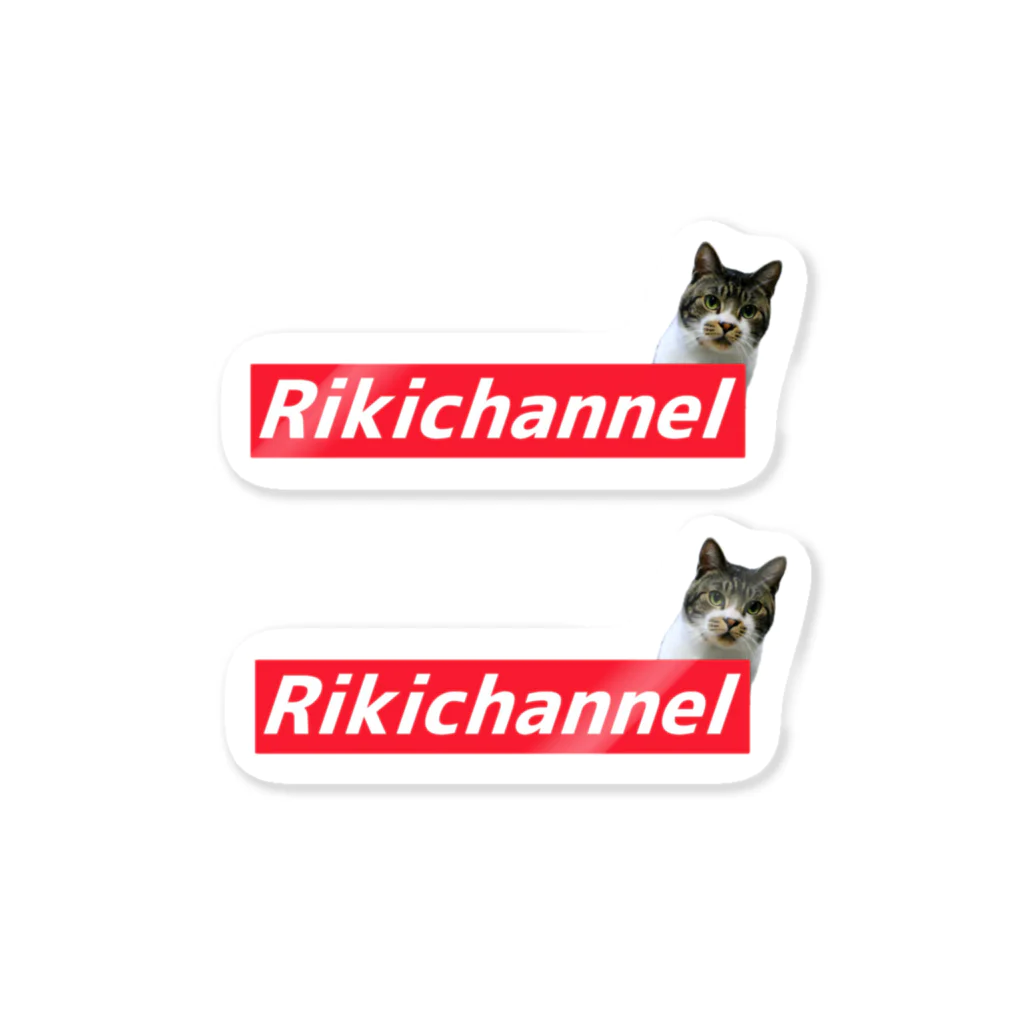 RIKICHANNEL OFFICIAL SHOPのリキちゃんボックスロゴシリーズ ステッカー
