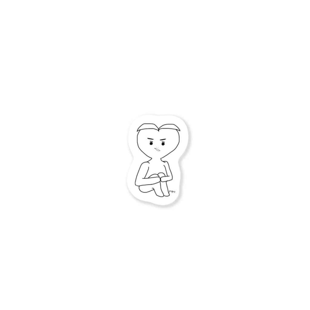 🍑も ものコジロウがこちらを見つめている Sticker