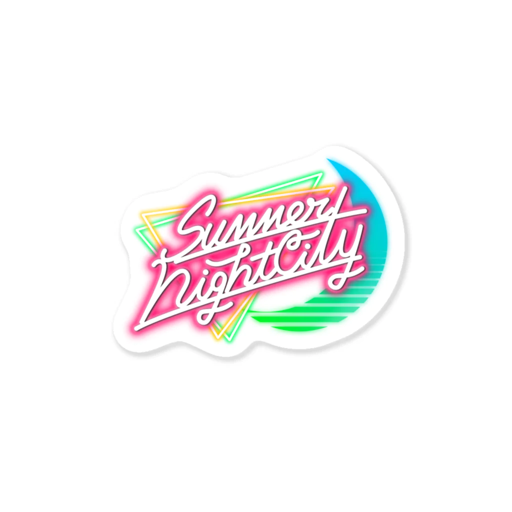 PB.Designsのサマーナイトシティ Sticker