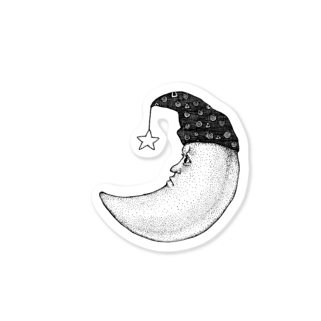 mogula@修行中のInsomnia/モノクロ Sticker