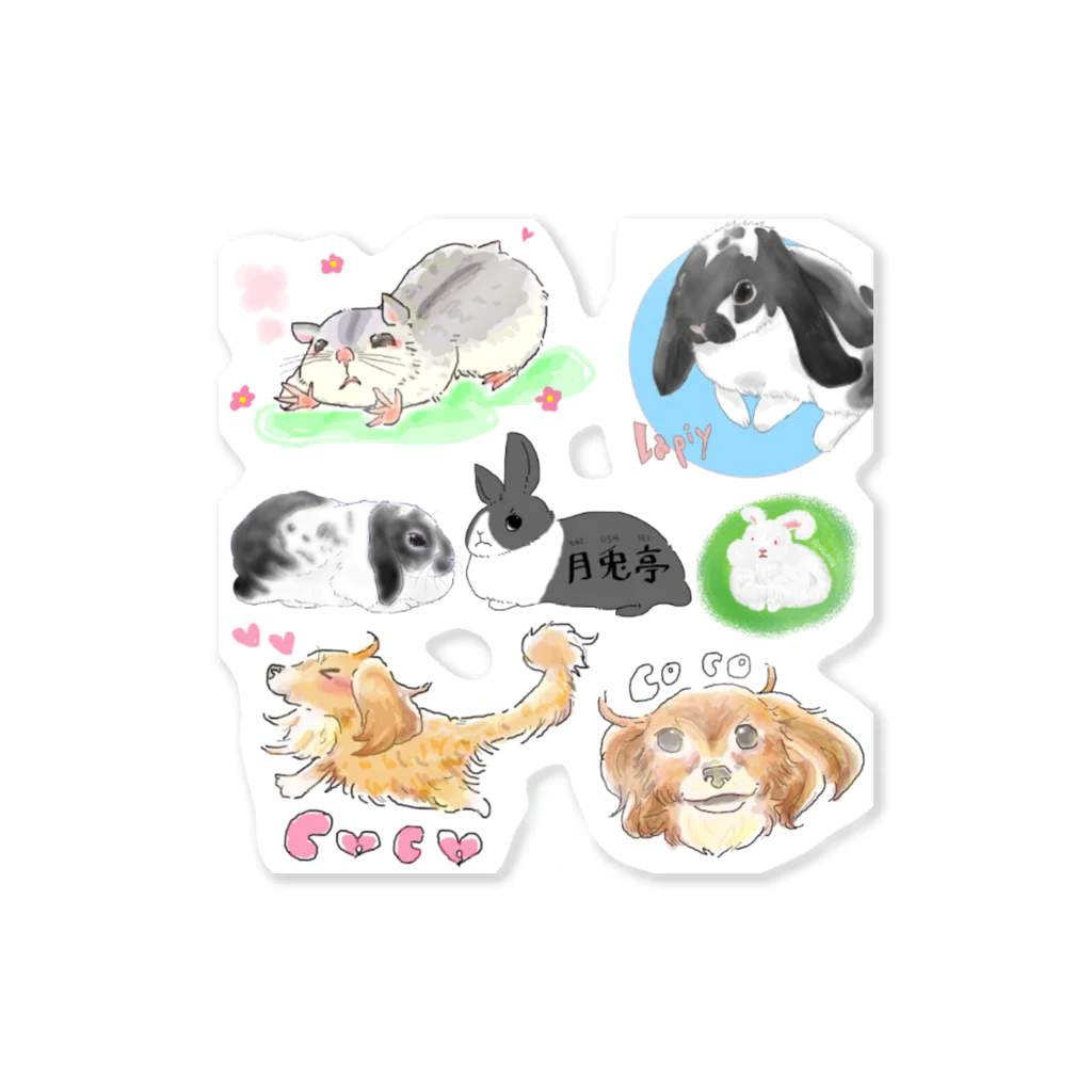 月兎亭の月兎亭ステッカー Sticker