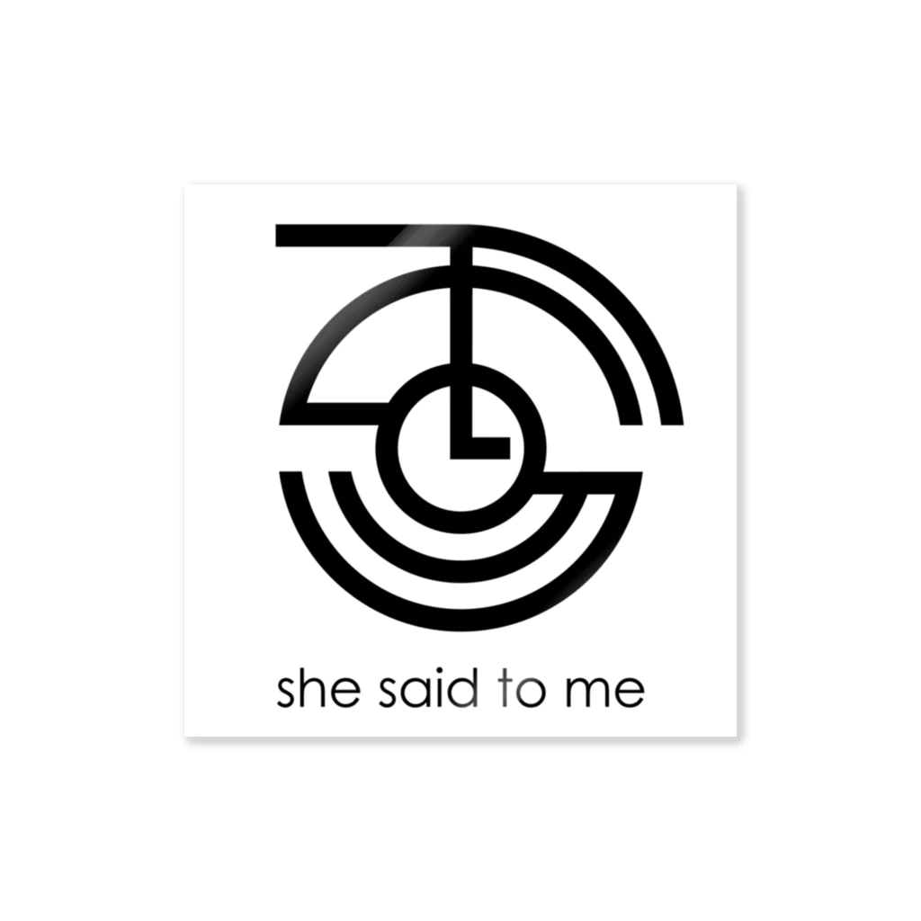 she said to meのCLOCK iCON-Sticker Sticker