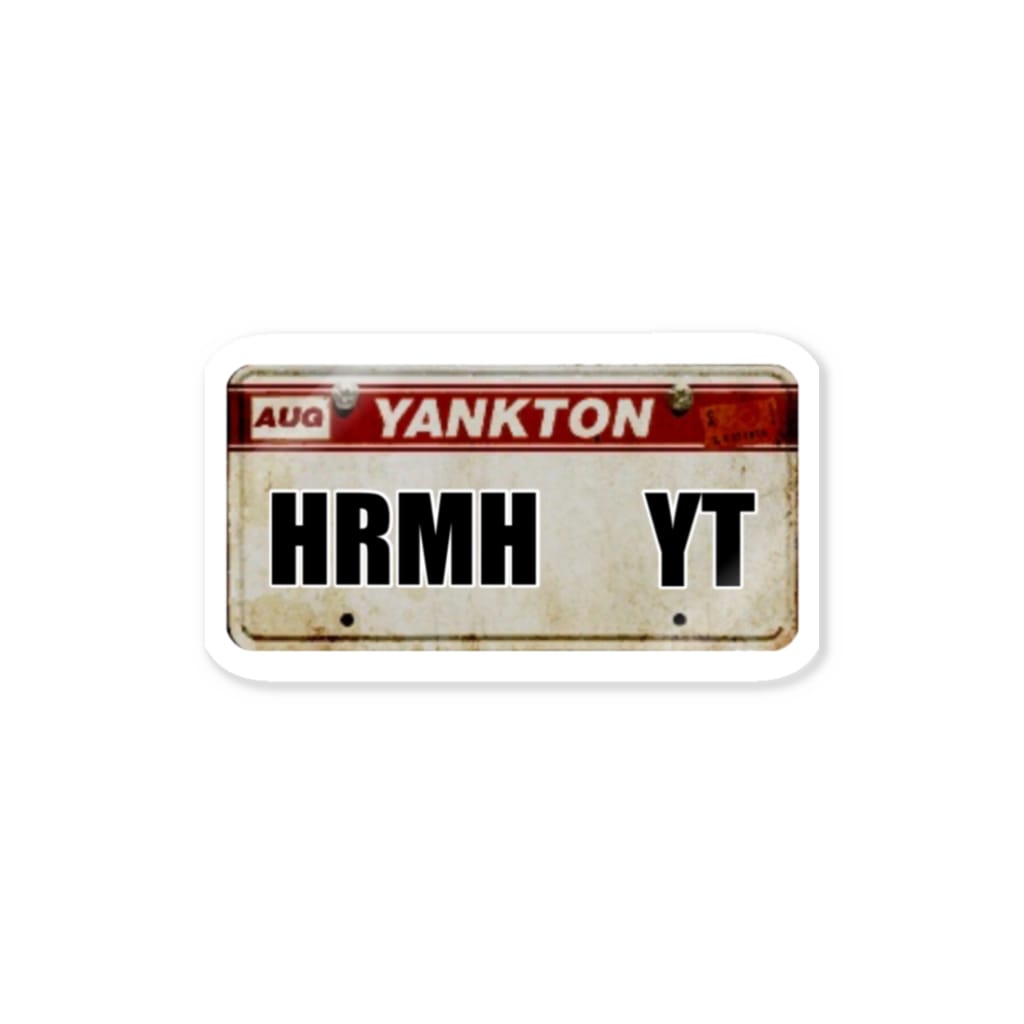 Gta5 Yankton ナンバープレート Hrmh Yt Hikarinmorihikaのステッカー通販 Suzuri スズリ