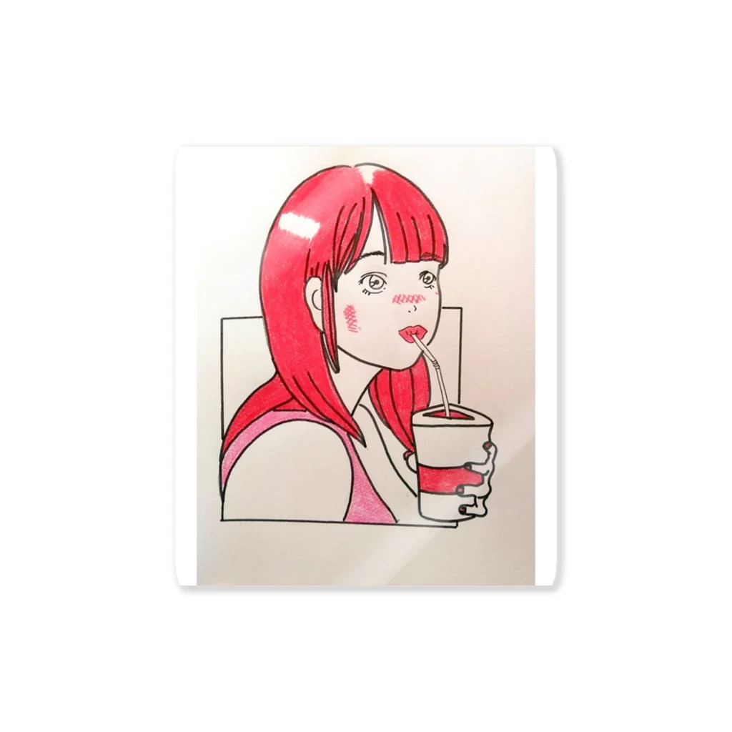 小原 泰彦の女の子 Sticker