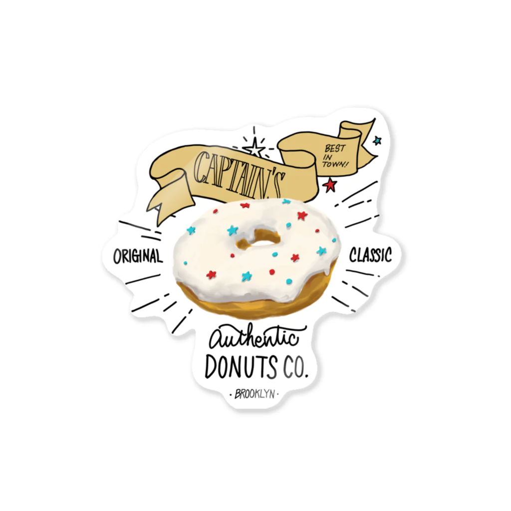 板チョコ屋のCAPTAIN'S DONUTS Sticker