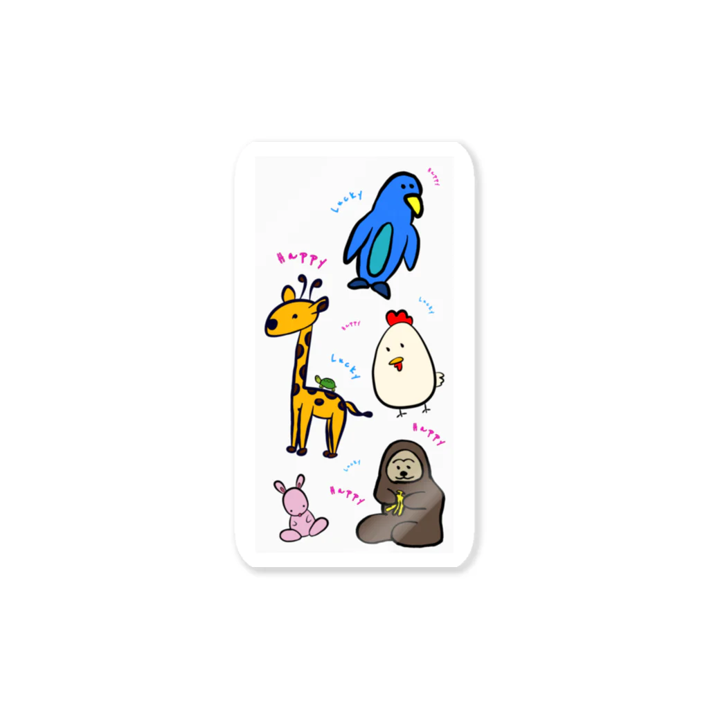 Shop-TSUMIKIのはぴらきZOO Sticker