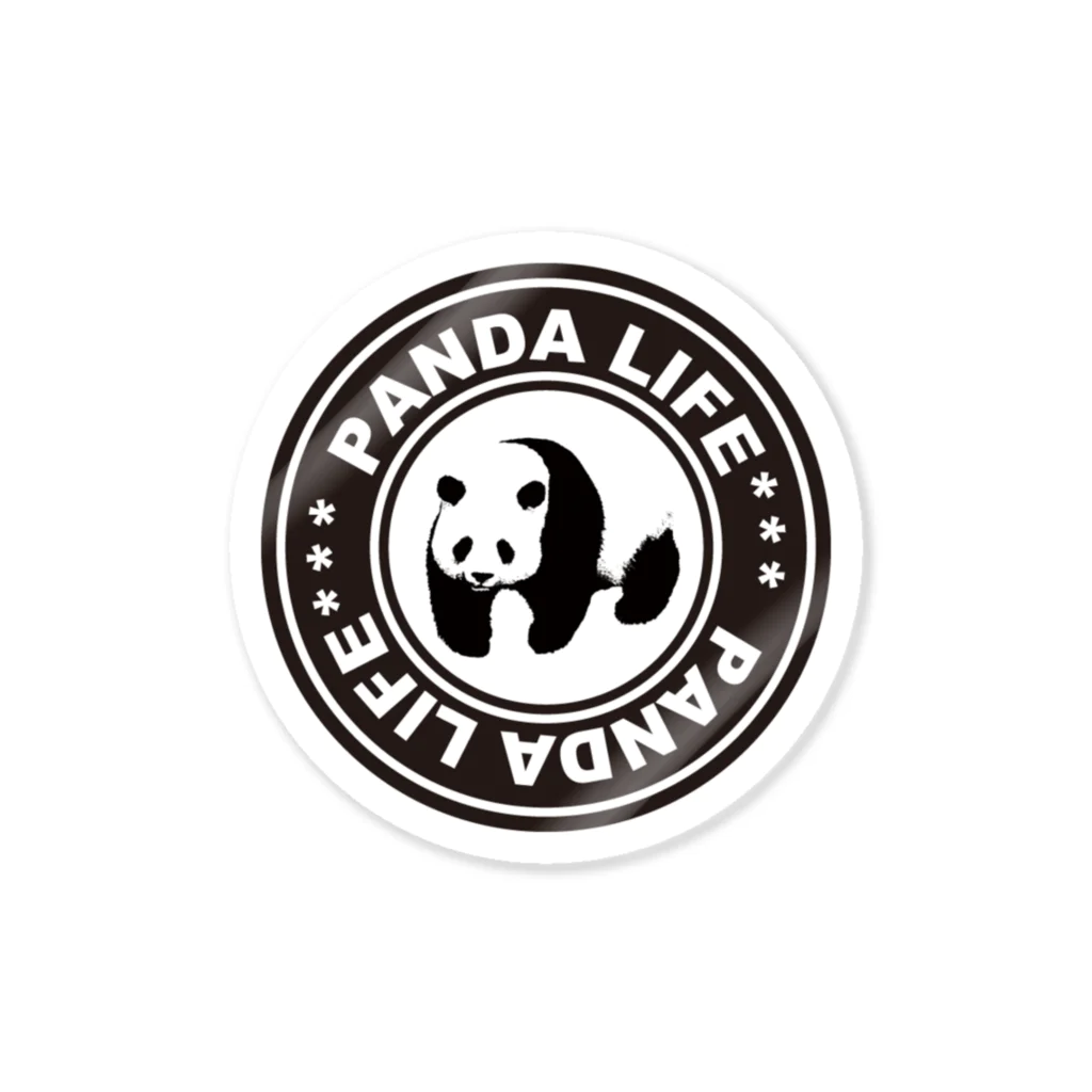 PANDA panda LIFE***ののしのしパンダ　タイヤ ステッカー