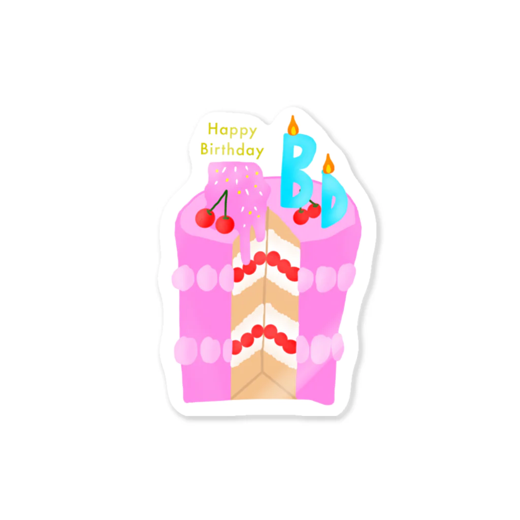 Lamp ruruのHappy Birthday  Sticker