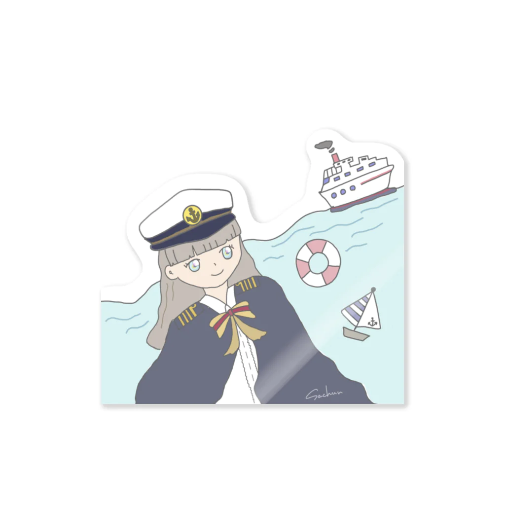 SachunのCaptain Sachun ステッカー