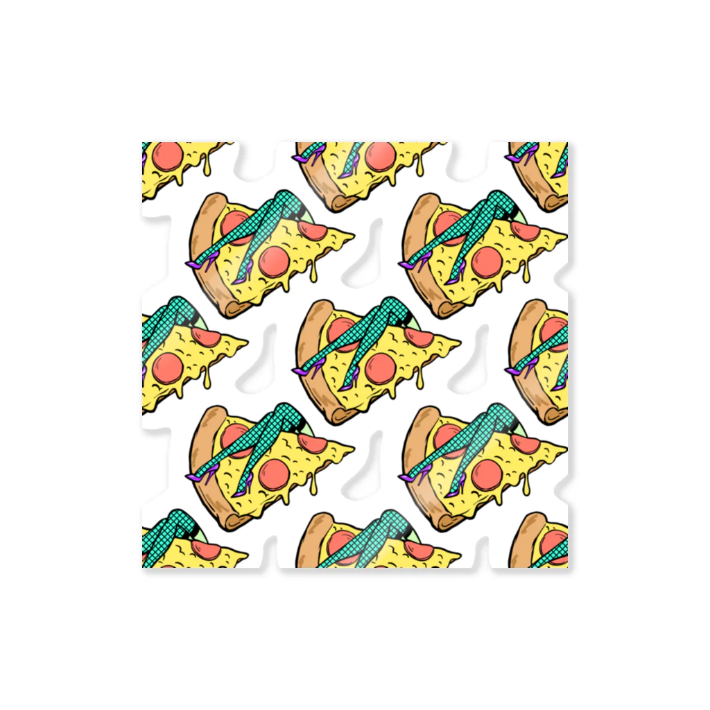 Mieko_Kawasakiの欲望のピザ🍕　GUILTY PLEASURE PIZZA AO TRANSPARENCY Sticker