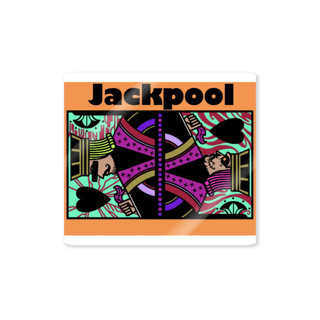 Jackpool のJackpoolトランプ柄 Sticker
