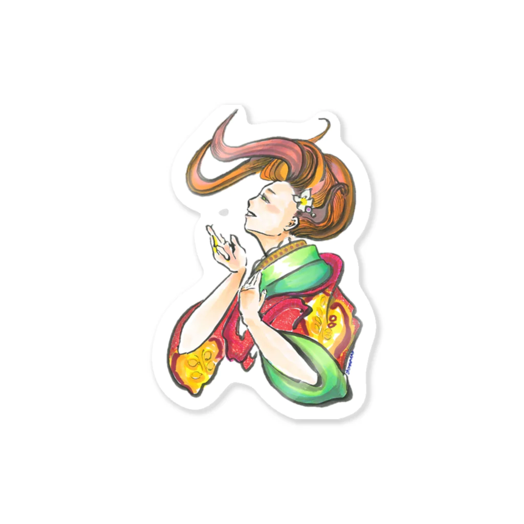 しろうめ庵ノSUZURIさんのパプリカさん Sticker