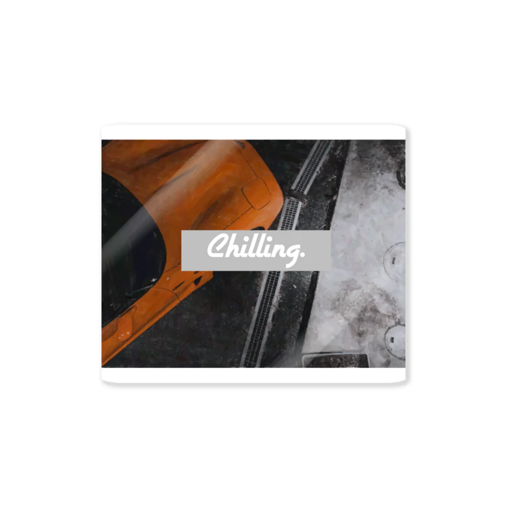 8&coのChilling. corvette c5. Sticker