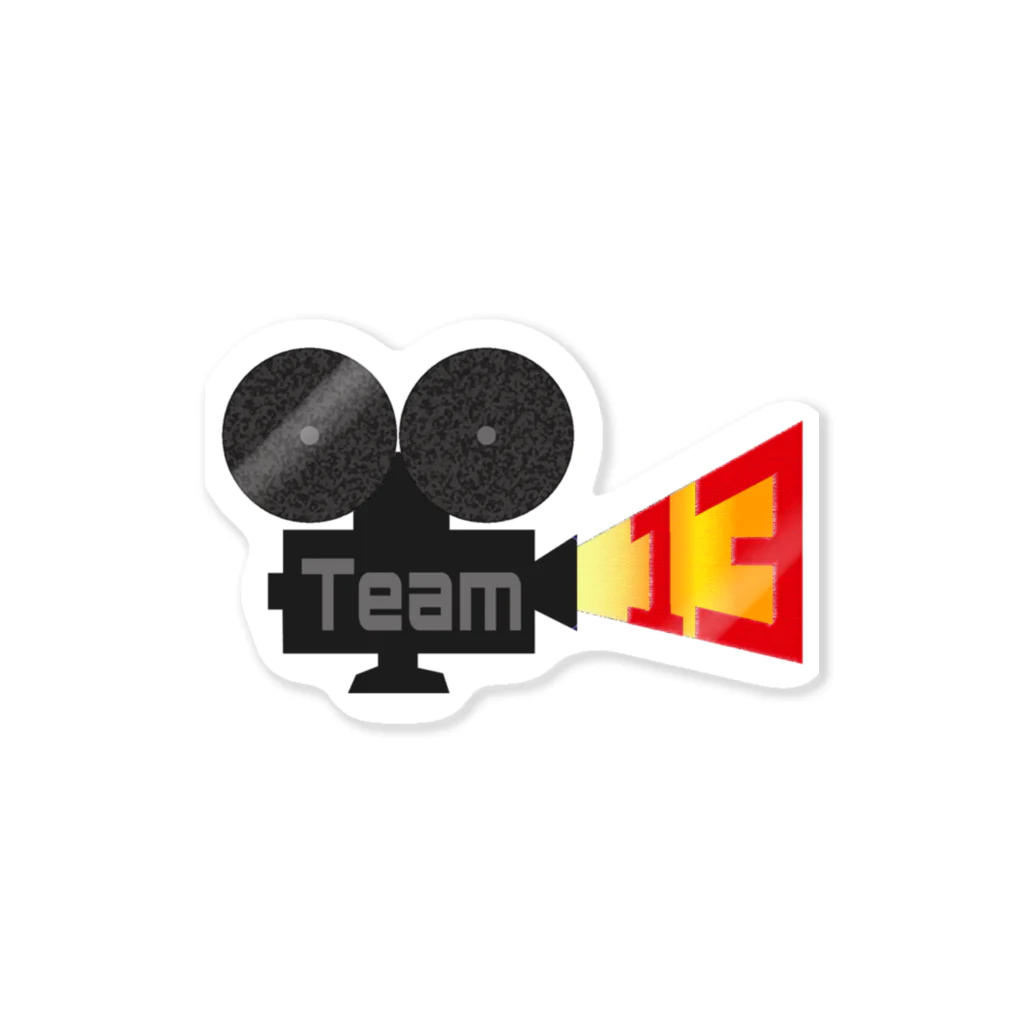 Team13の映写機13 ステッカー