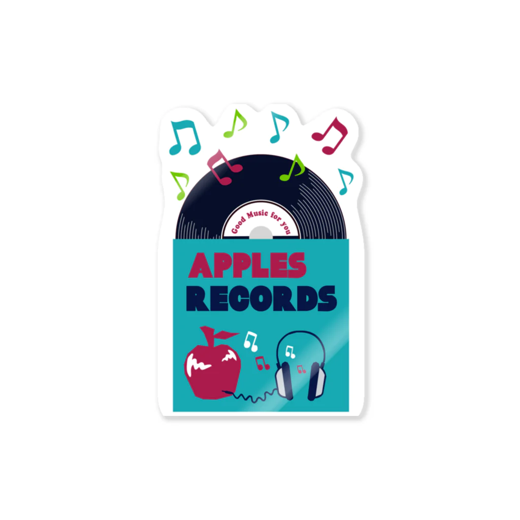 キッズモード某のアップルズレコード Sticker