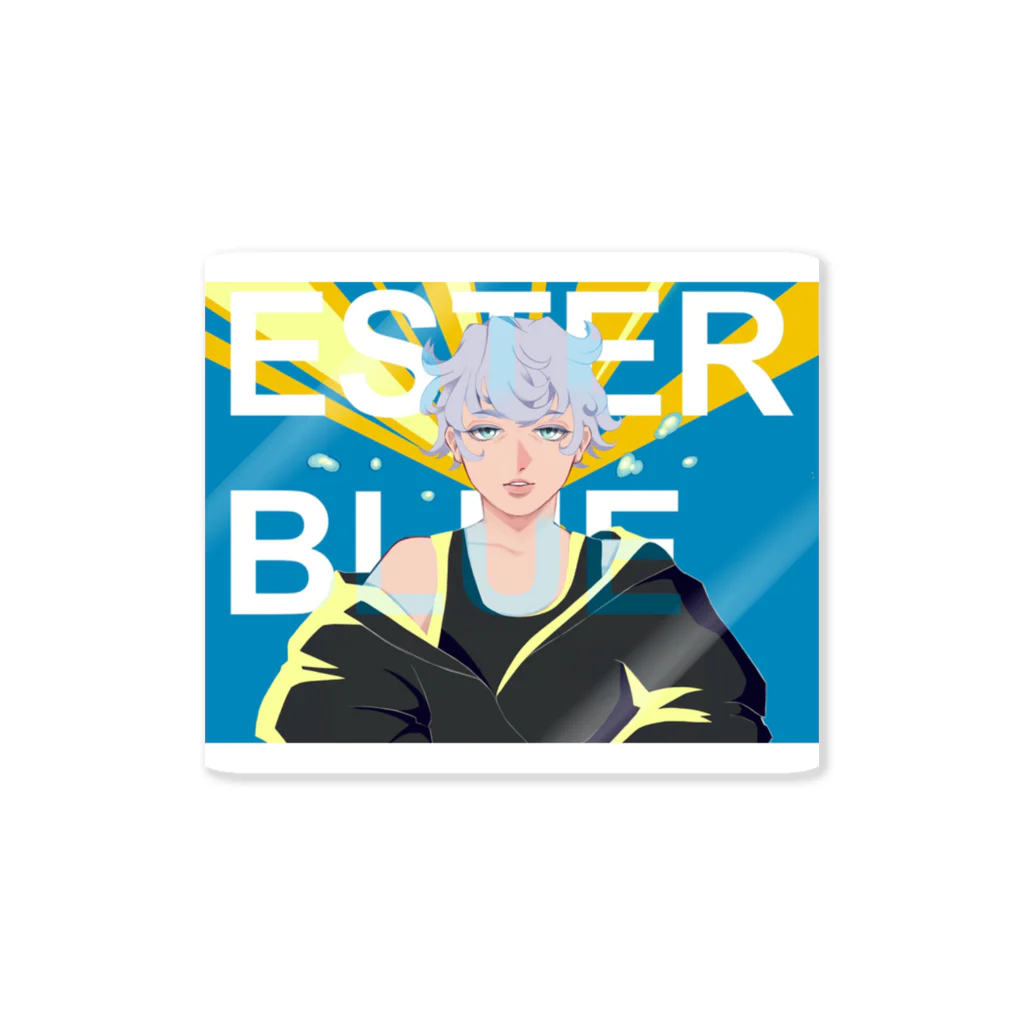 田団団長@ナマハゲダーのESTER BLLUE  ステッカー