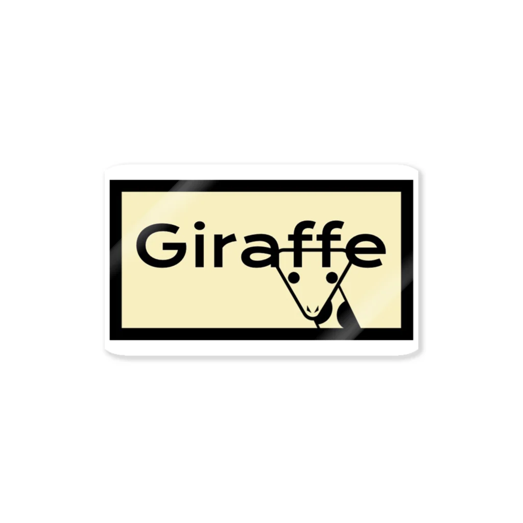 TKRCoのGiraffeデザインロゴ ステッカー