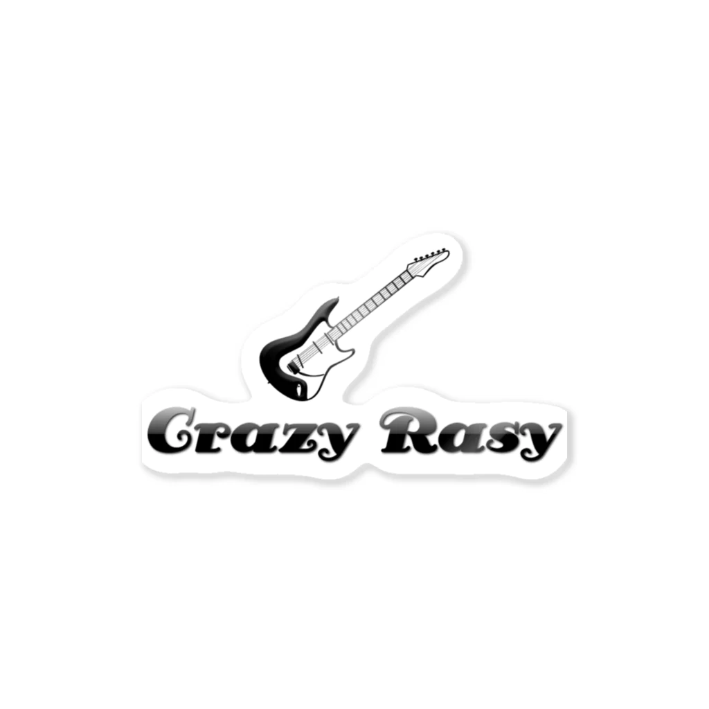 Crazy Rasyのオリジナルステッカー GUITAR LOGO VERSION Sticker