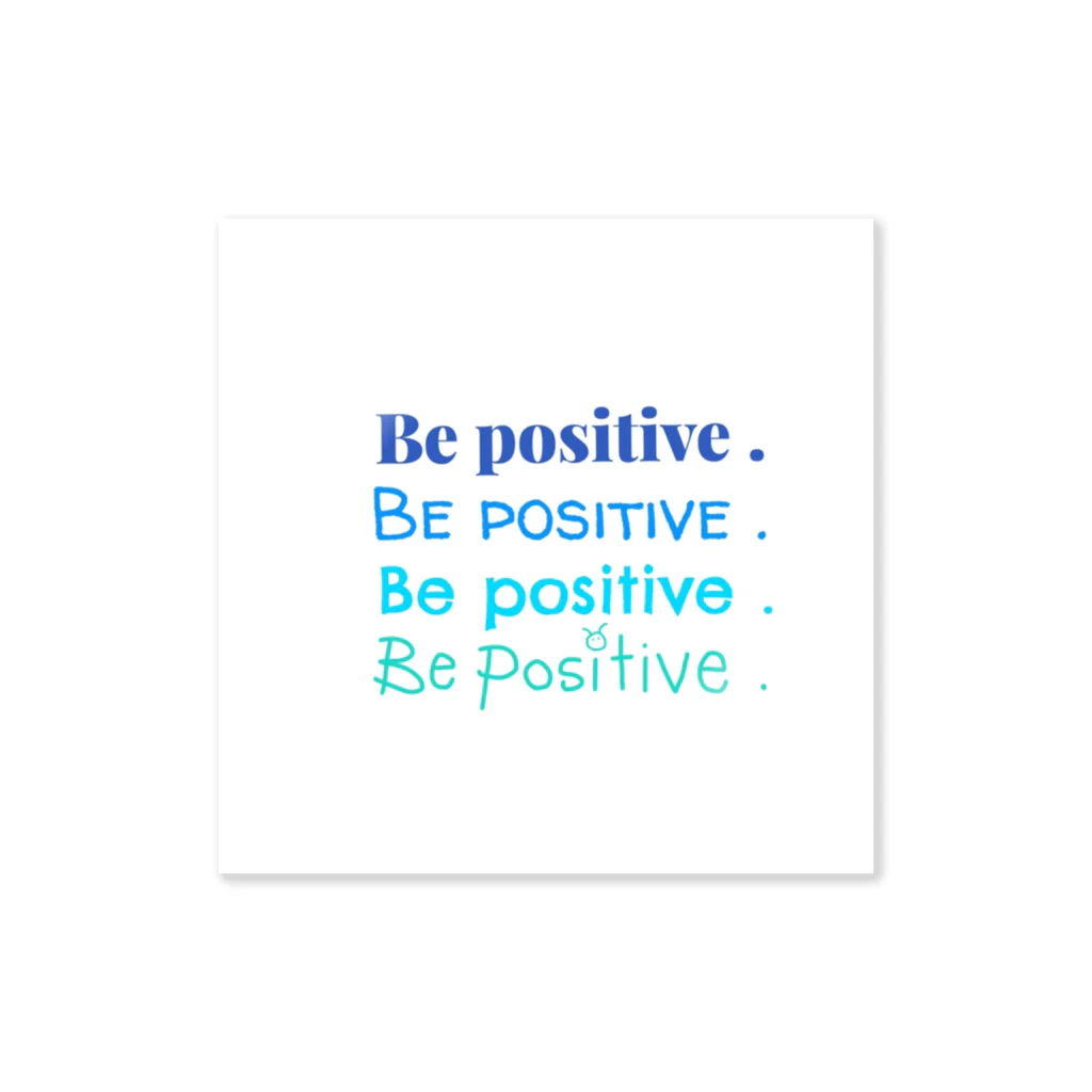 PaonのBe positive. Sticker