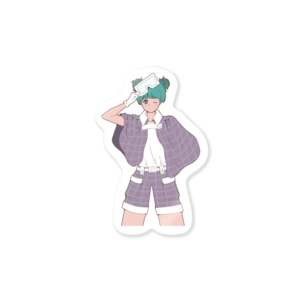 Rayのponcho sticker Sticker