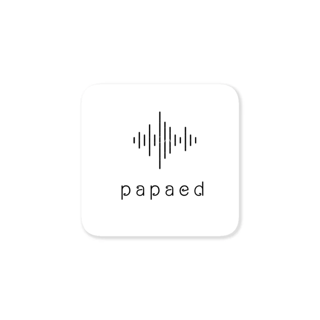 papaedのpapaed バンドロゴ Sticker