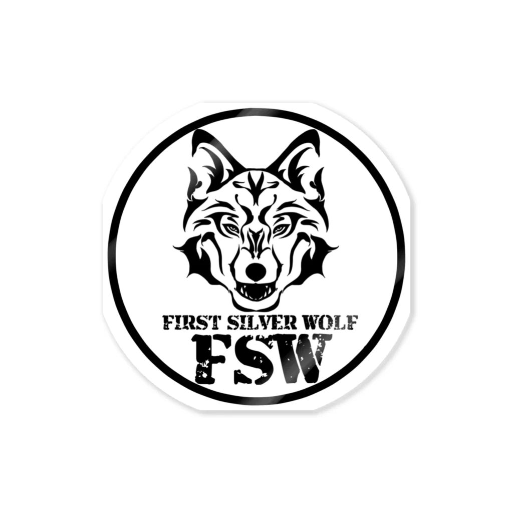 グレサラ・ショップのFSW(黒) Sticker