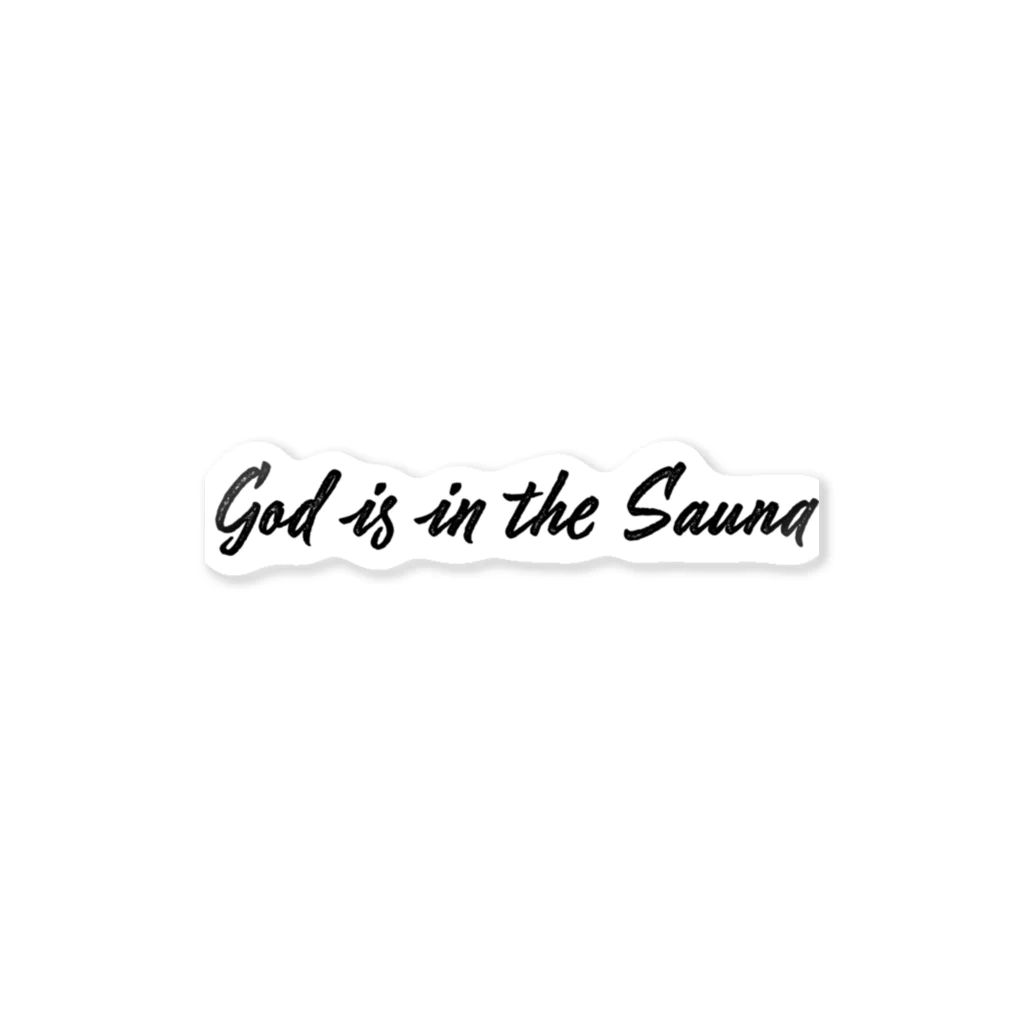 God is in the Saunaの神はサウナに宿る Sticker