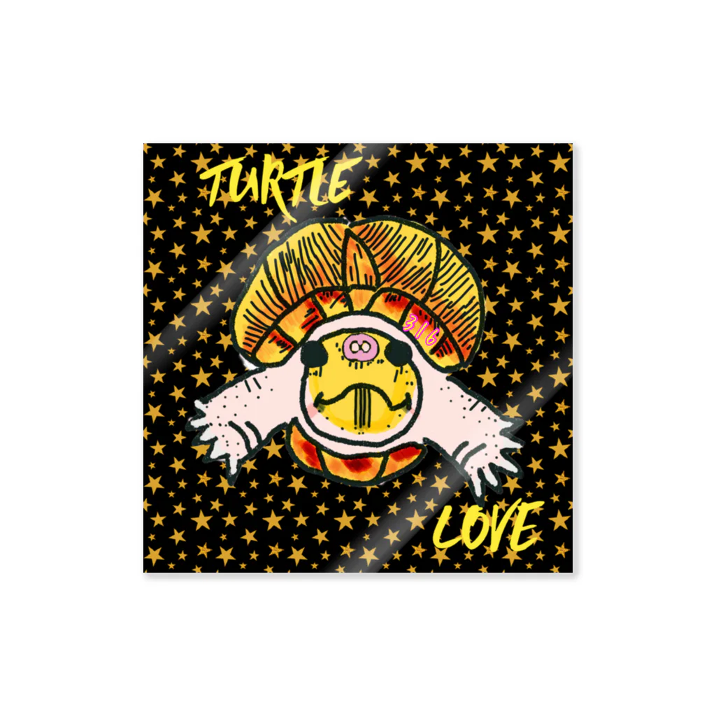 316(MIHIRO)のカブニちゃん カラフル Sticker