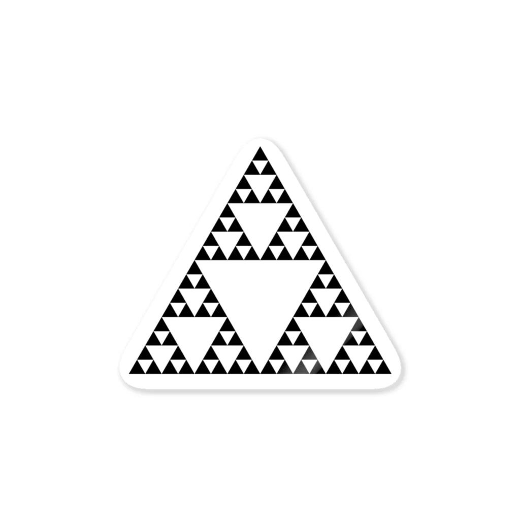 FRACTAL / フラクタルのFractal Sierpinski Triangle ステッカー