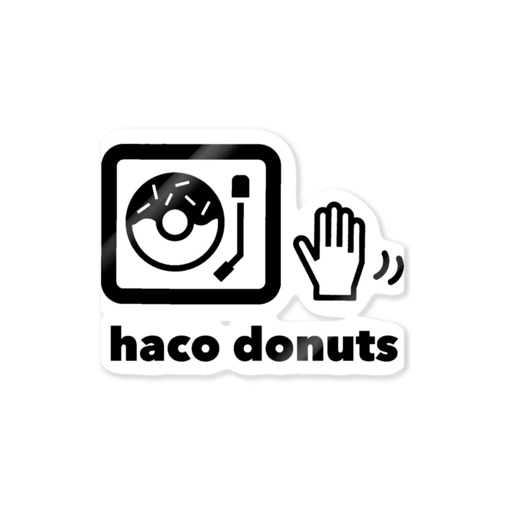 ハコドグッズショップのhaco donuts1 ステッカー