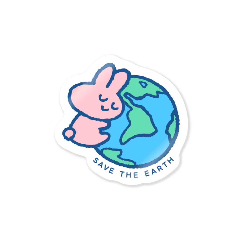 ぷわぷわぺこの地球をまもる Sticker