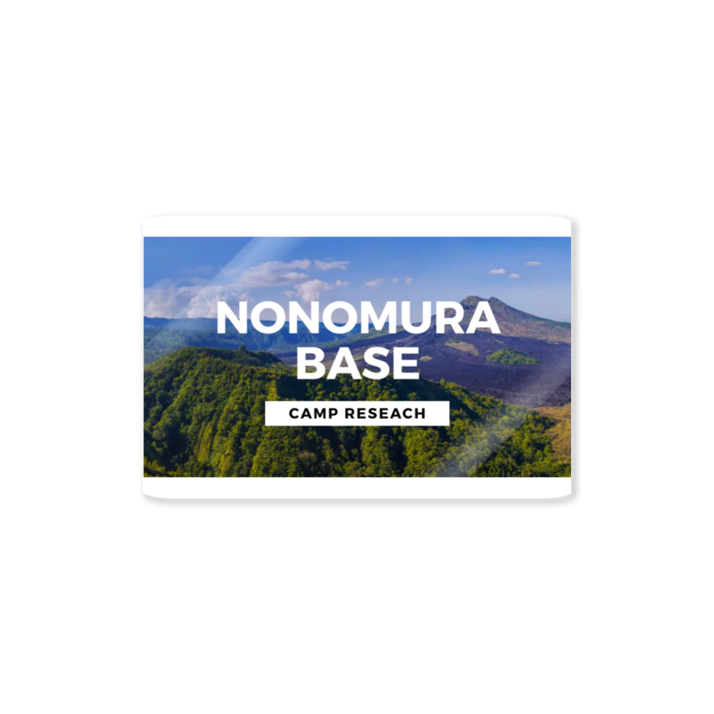 野々村ベース official shopのmountain view logo Sticker