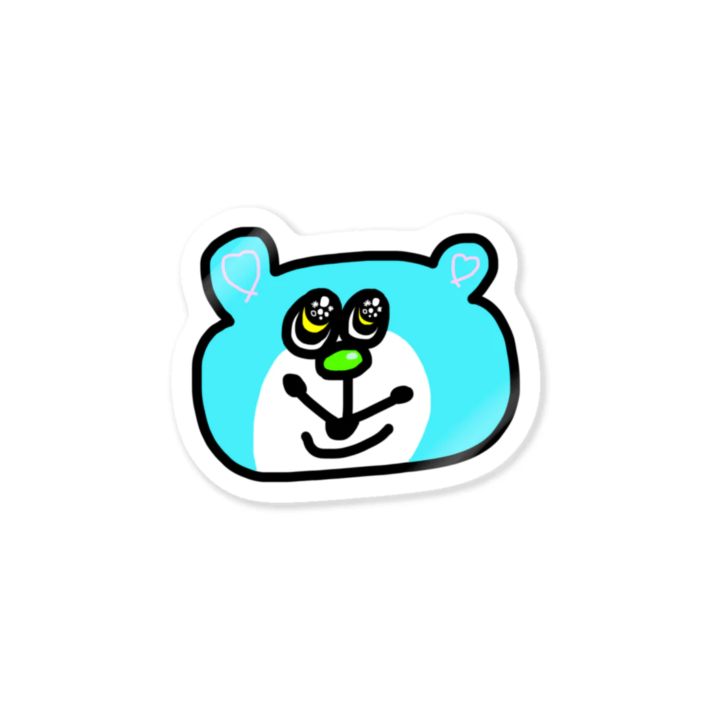 keixbotchiの青いくま。 Sticker