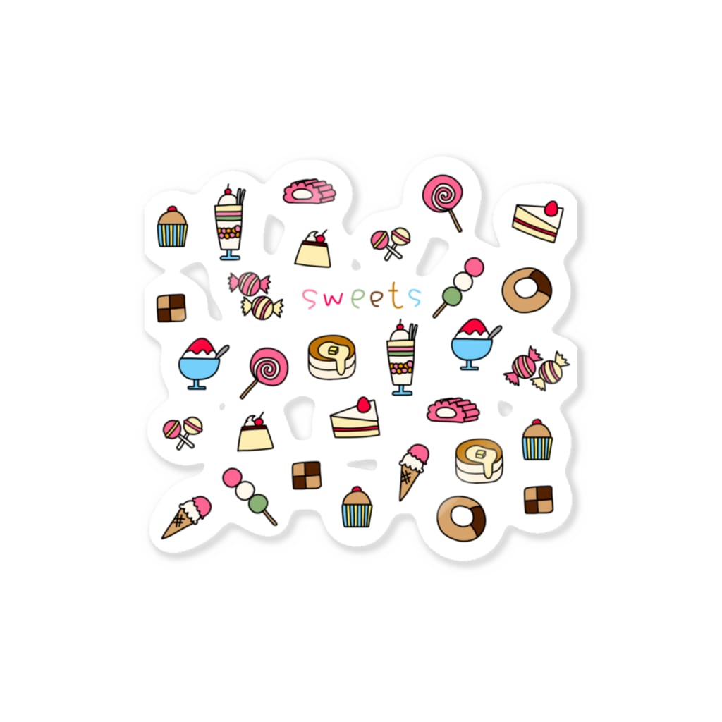 麦畑のお菓子イラストsweets Sticker