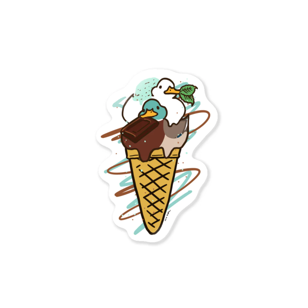 mocaのチョコミントアヒル Sticker