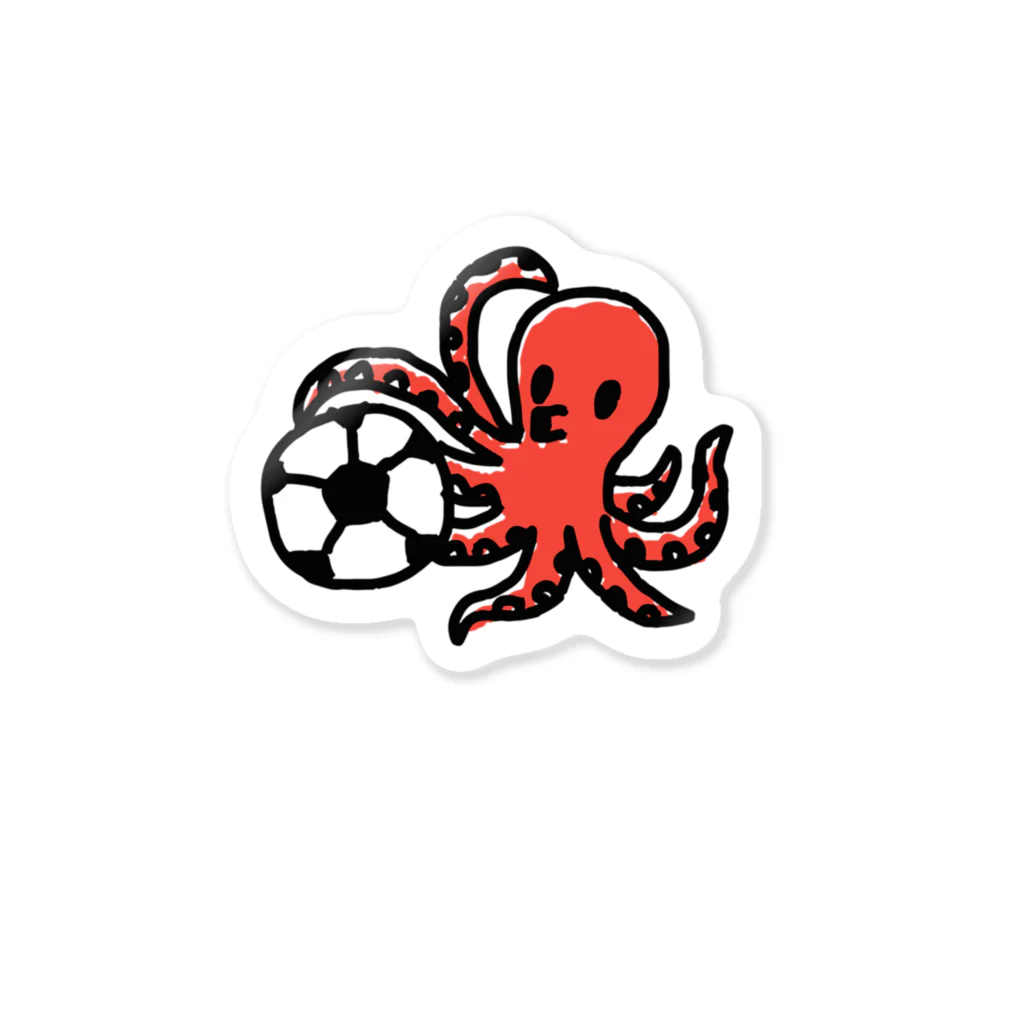 fancygraphicの タコサッカー01 Sticker