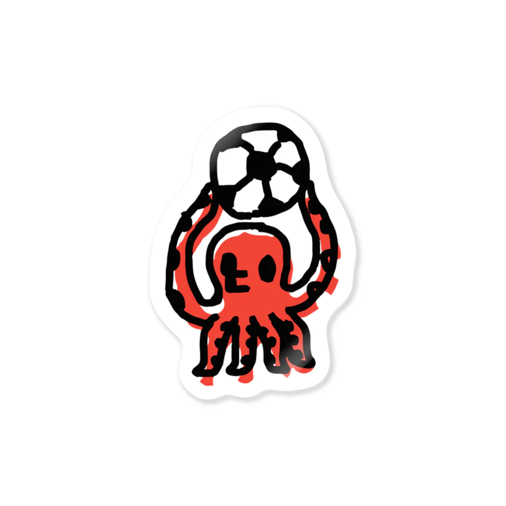 fancygraphicのタコサッカー03 Sticker
