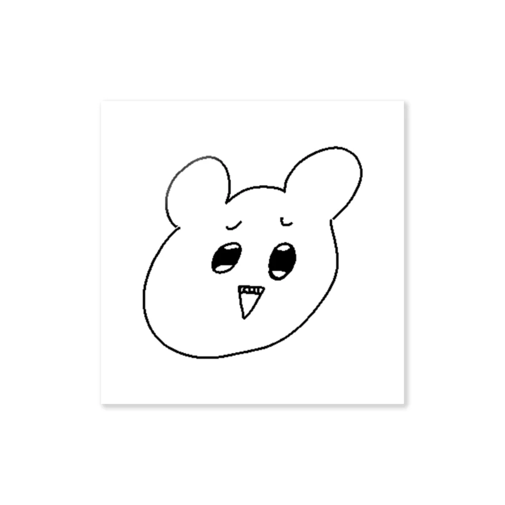 犬田蜜華梨(inudamitukari)の嘲笑うクマの顔 Sticker